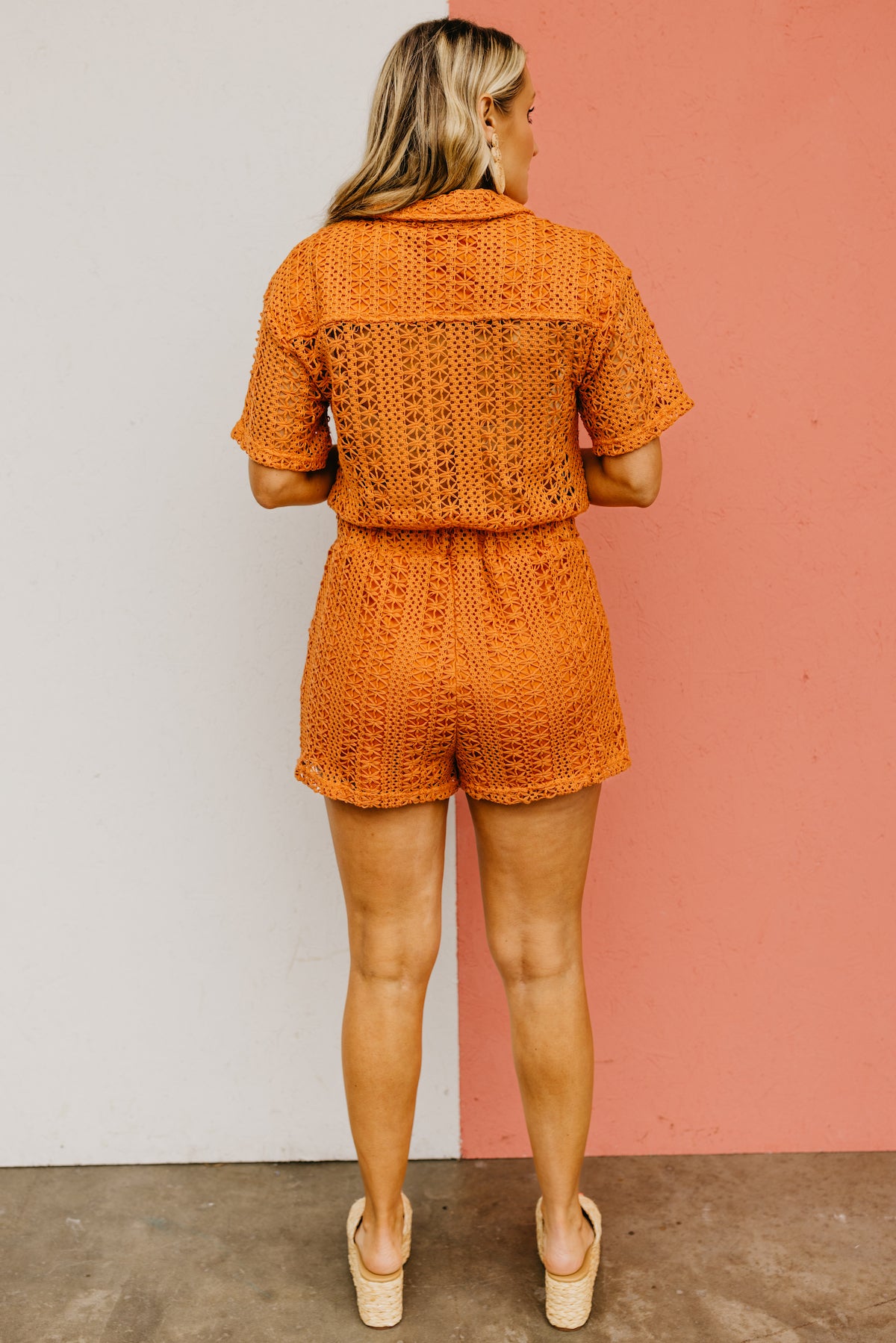 The Matias Eyelet Woven Romper