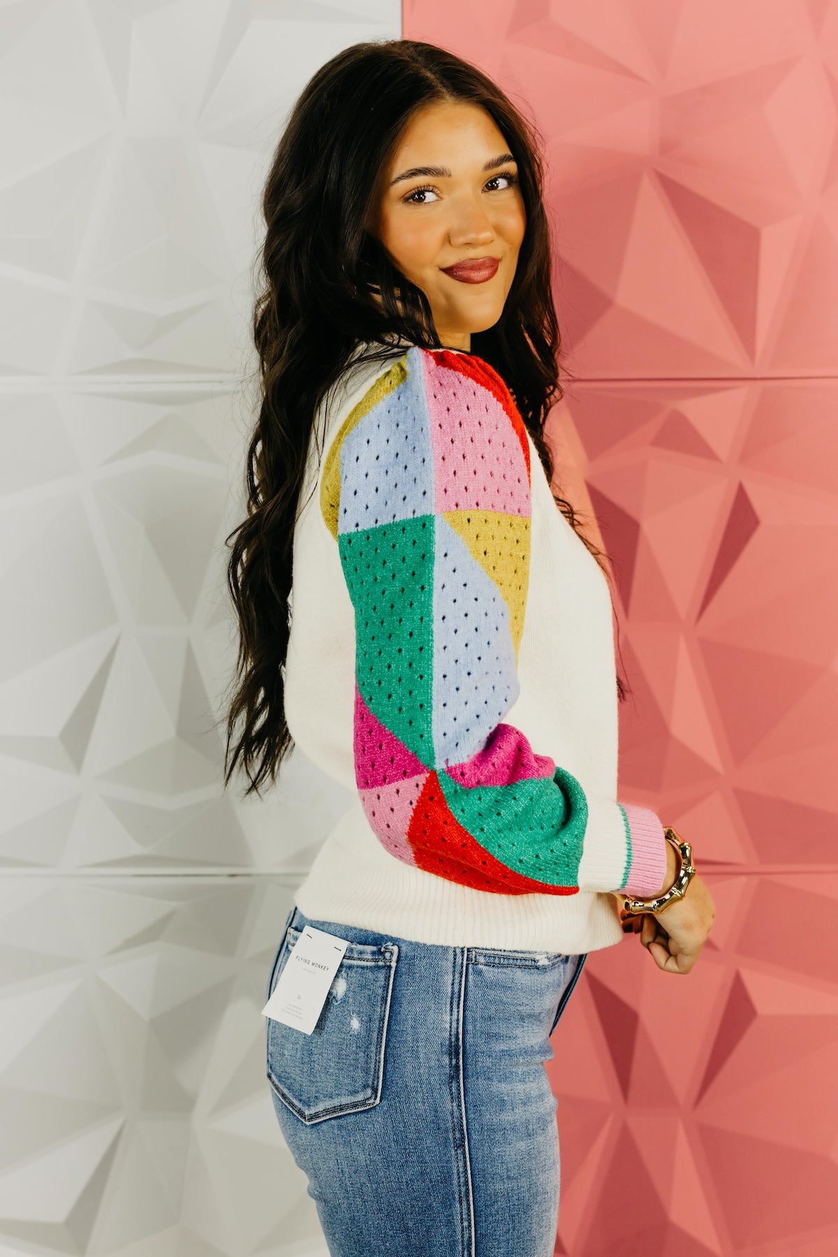 The Gabriel Color Block Sleeve Sweater