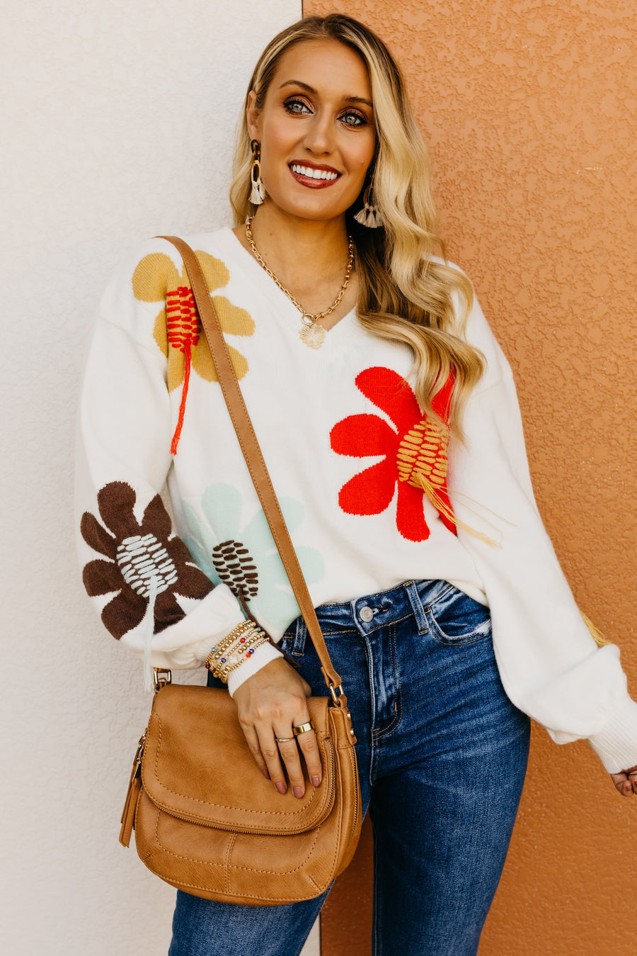 The Judson Floral Embroidered Patch Sweater