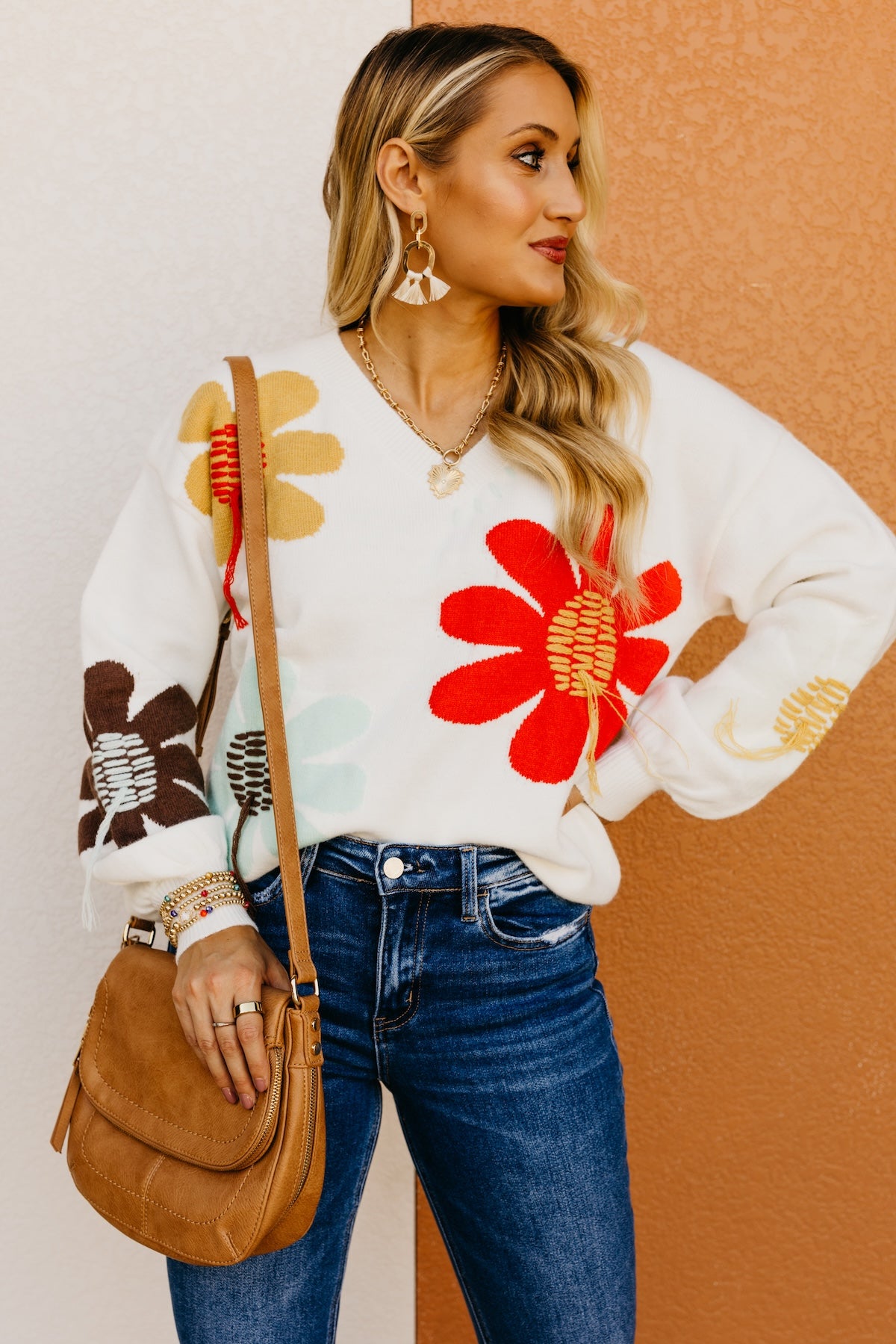The Judson Floral Embroidered Patch Sweater