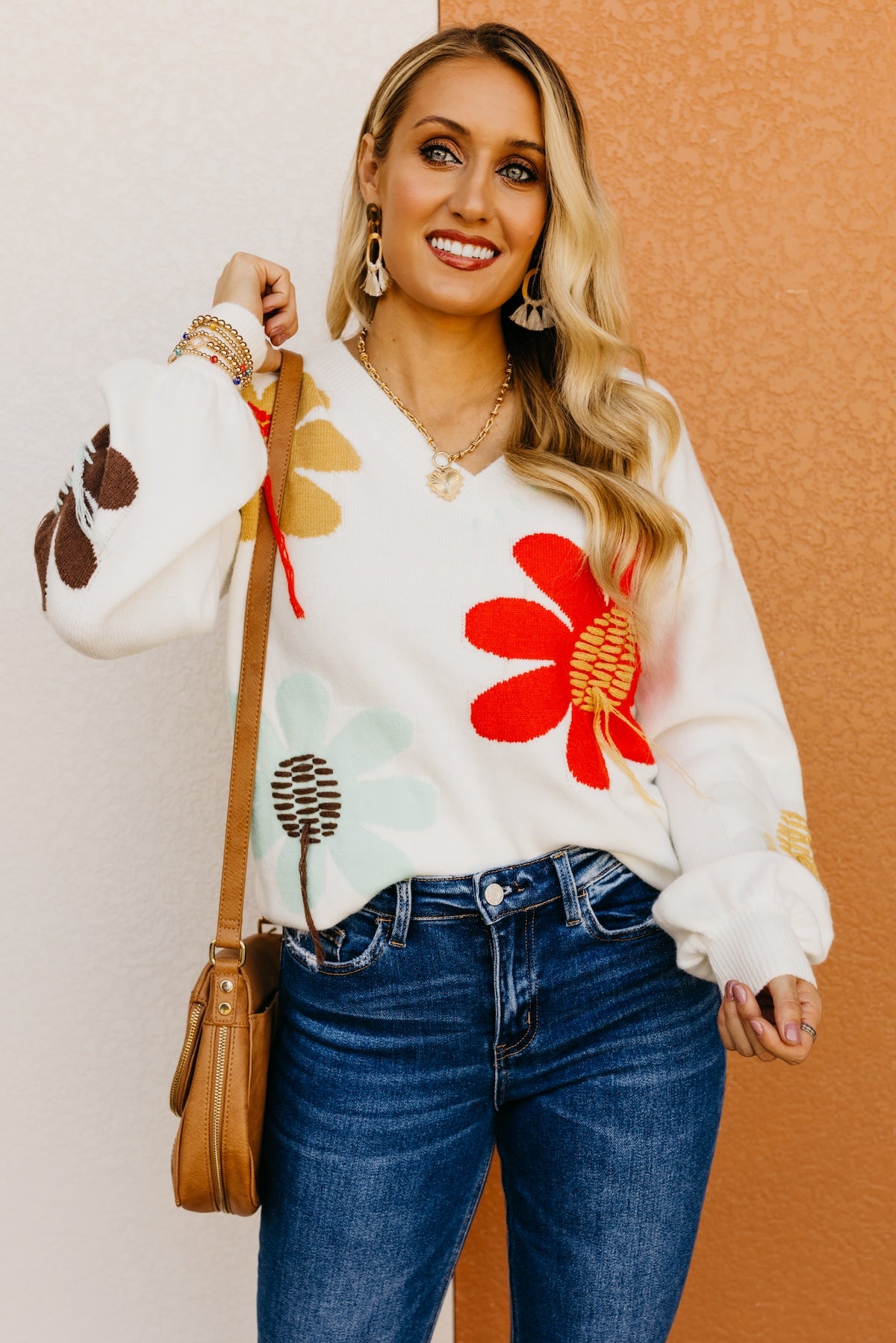 The Judson Floral Embroidered Patch Sweater