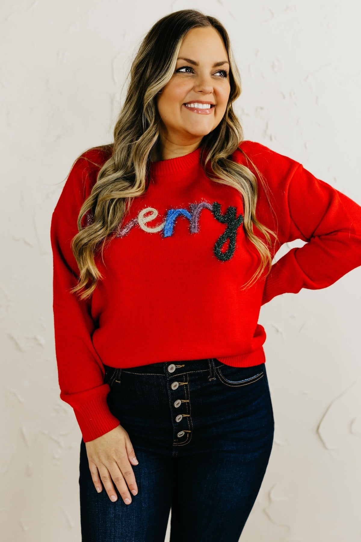 The Merry Tinsel Graphic Sweater