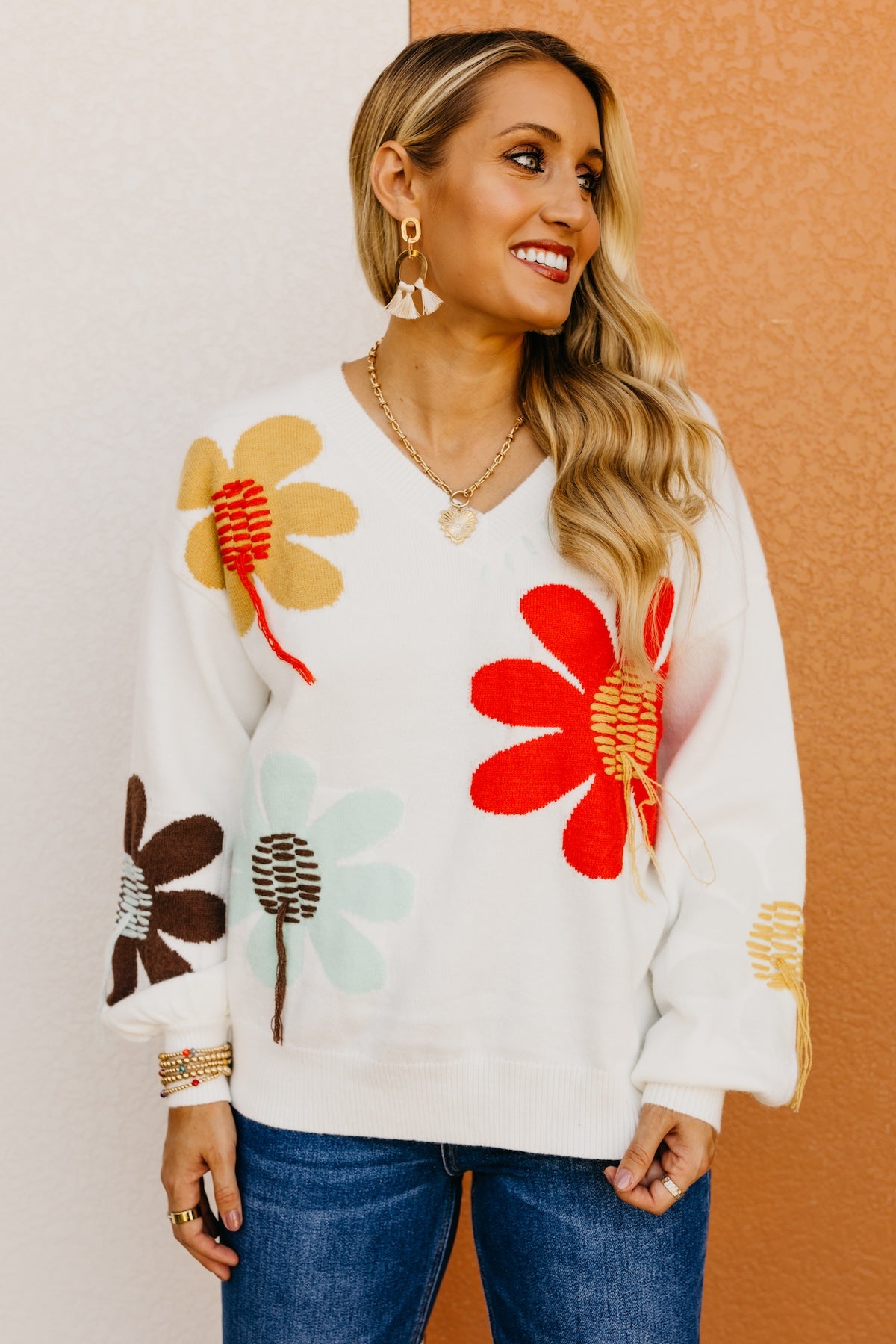 The Judson Floral Embroidered Patch Sweater