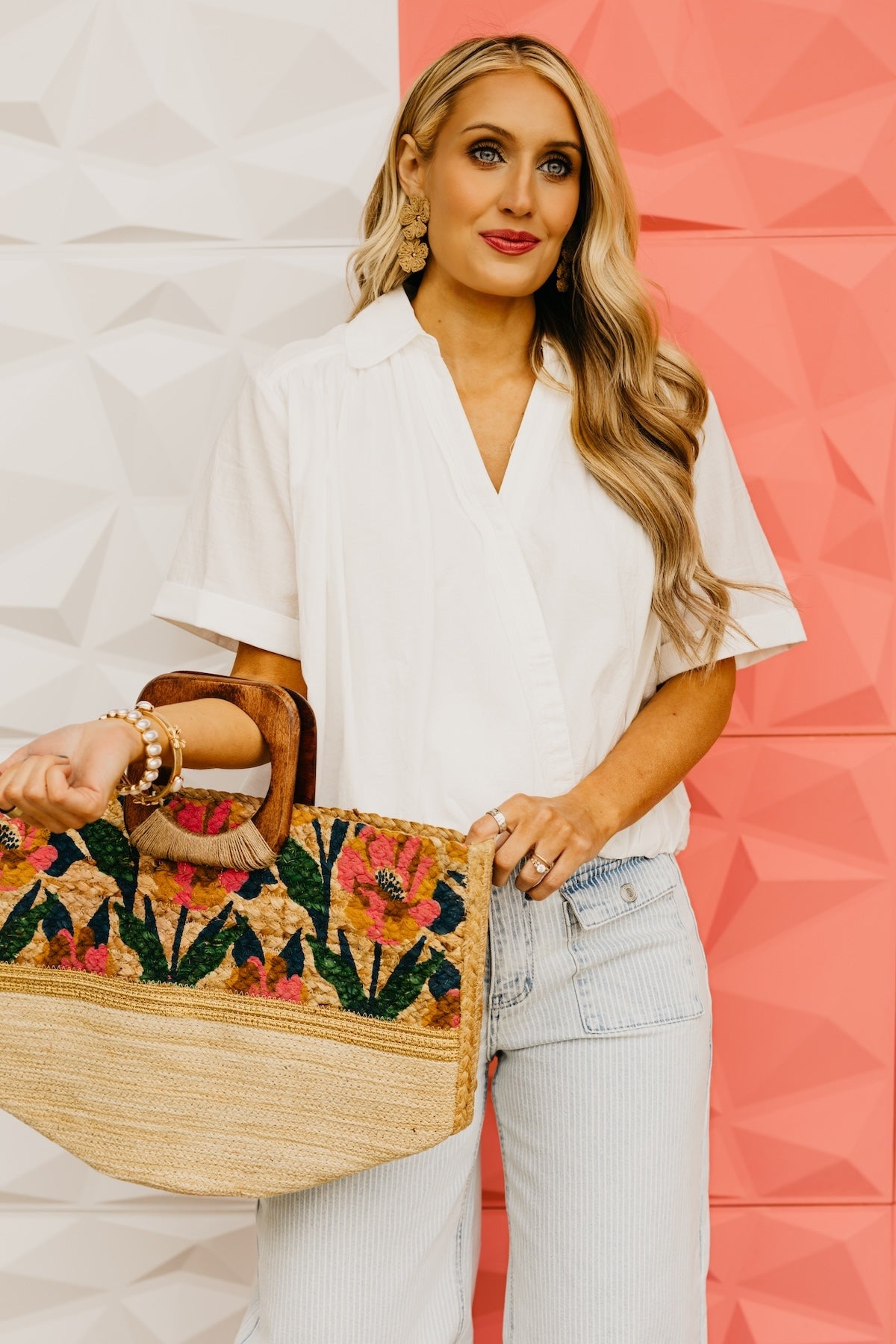 The Jaiden Surplice Ruched Shirt