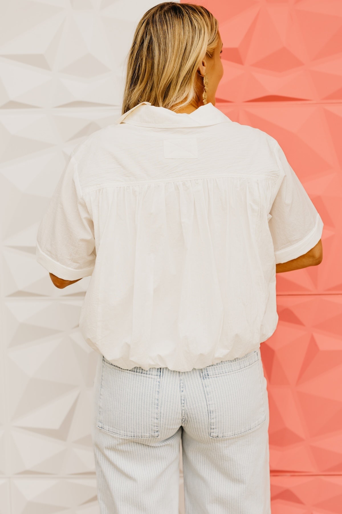 The Jaiden Surplice Ruched Shirt