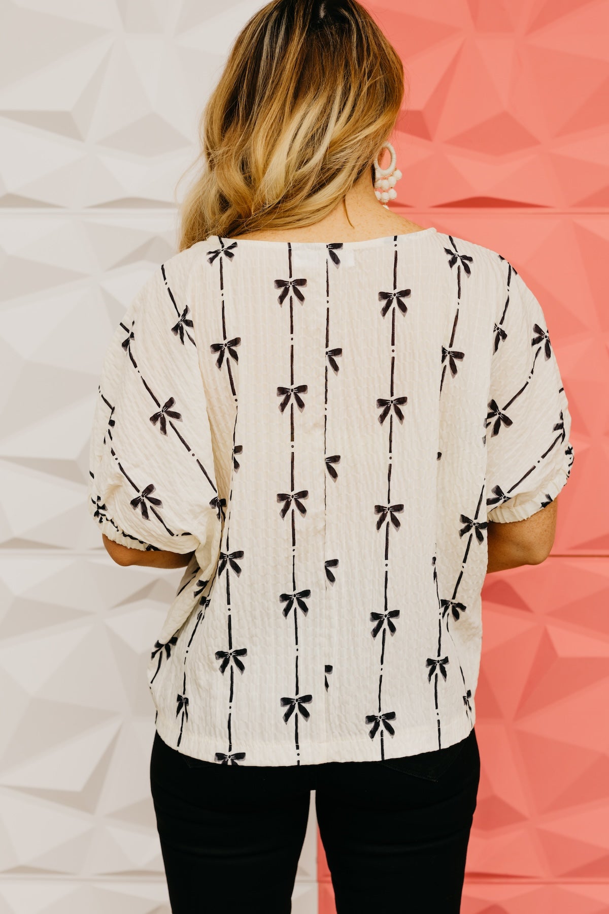 The Arthur Bow Print Blouse