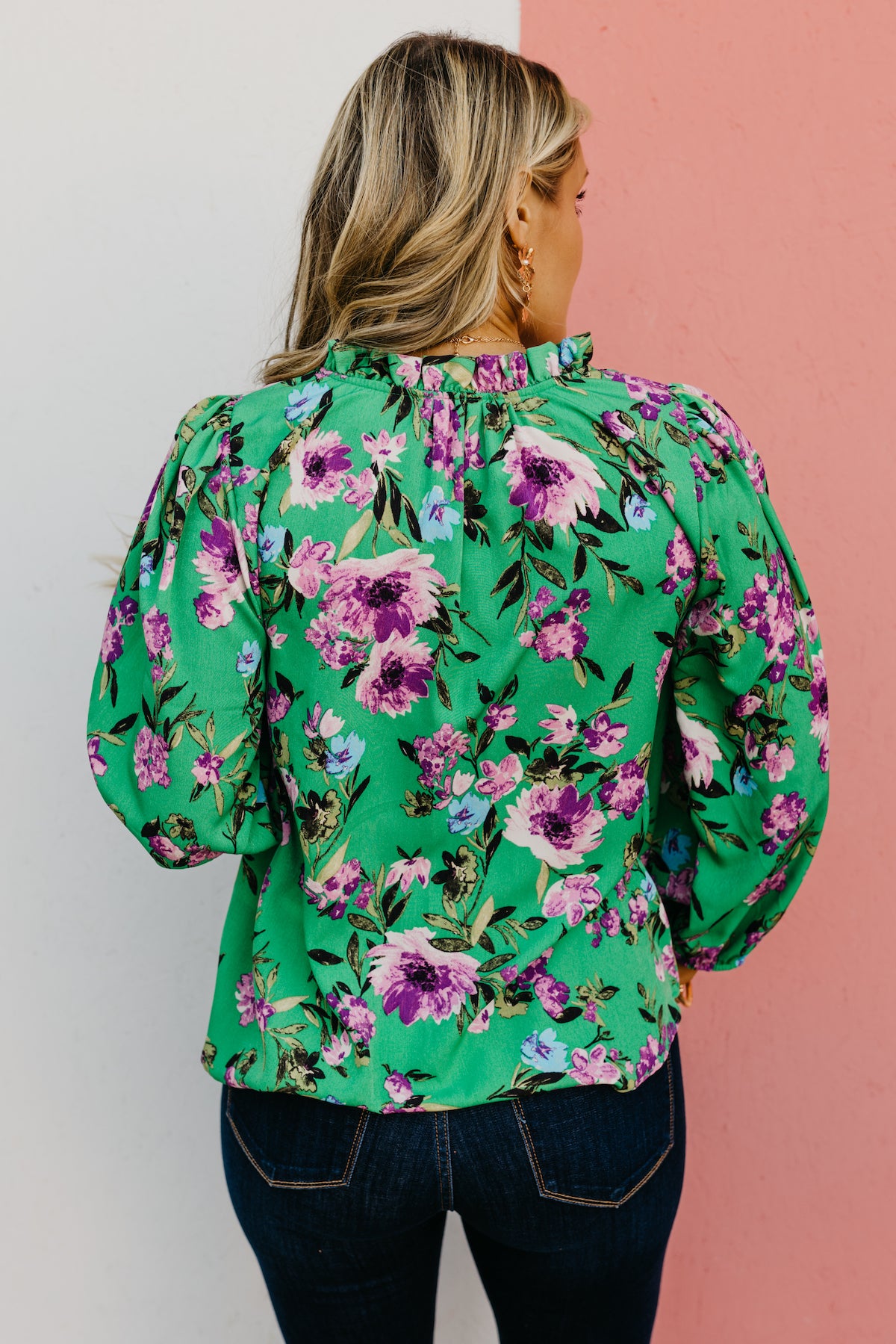 The Alfonso Floral Puff Sleeve Blouse
