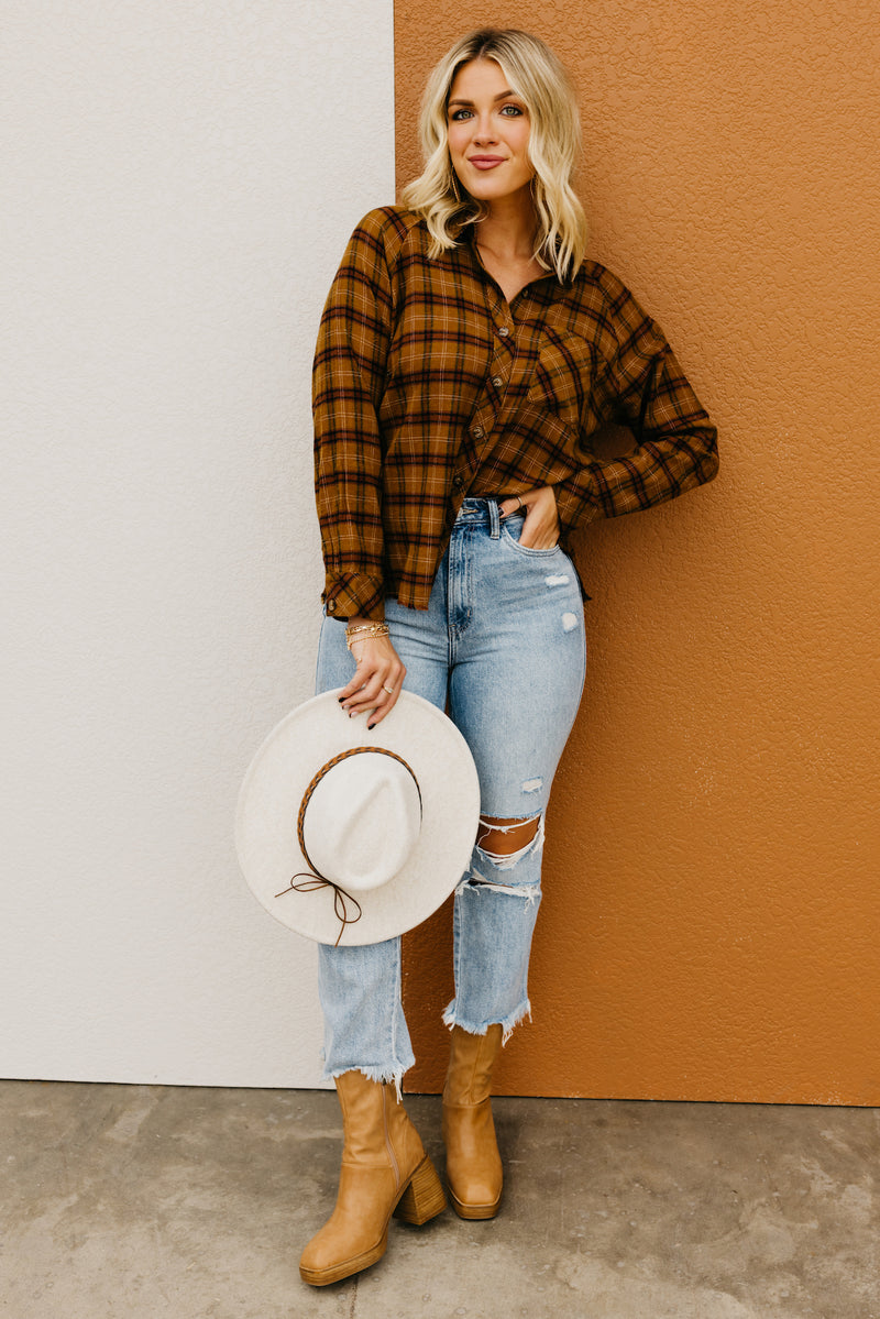 The Ricky Raw Hem Plaid Shirt