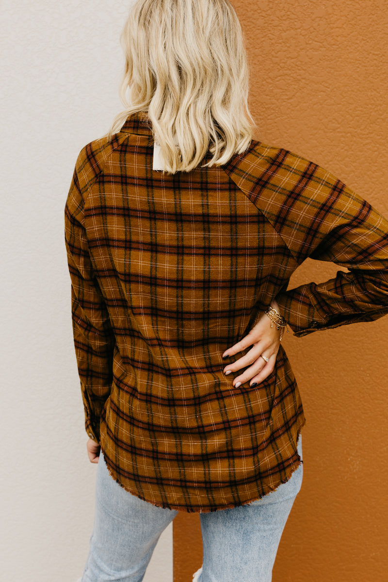 The Ricky Raw Hem Plaid Shirt