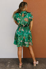 The Amani Floral Smocked Waist Mini Dress