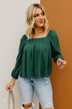 The Antonella Pleated Woven Top