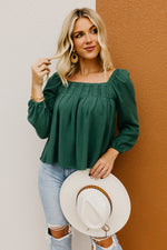 The Antonella Pleated Woven Top