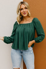 The Antonella Pleated Woven Top