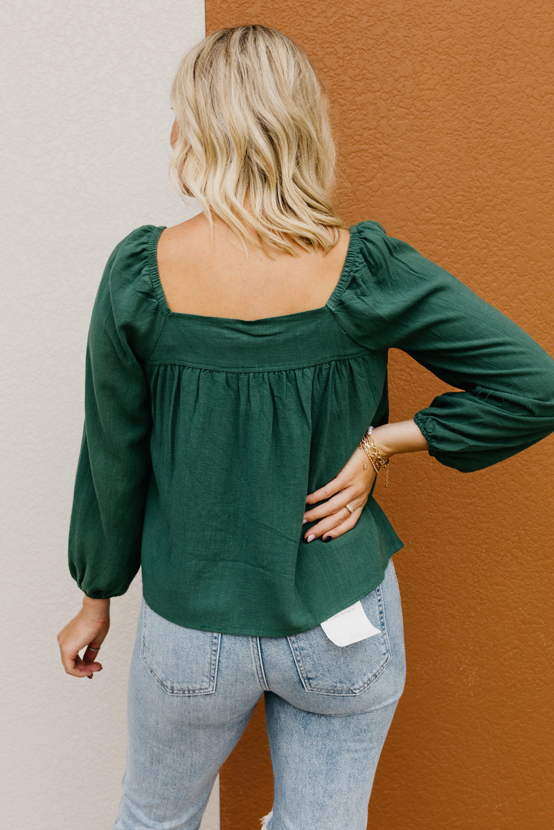 The Antonella Pleated Woven Top