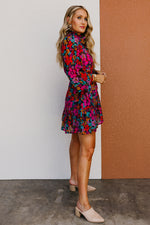 The Mina Floral Tie Waist Mini Dress