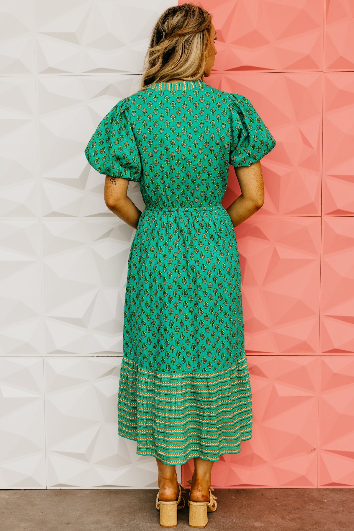 The Dillon Puff Sleeve Floral Maxi Dress