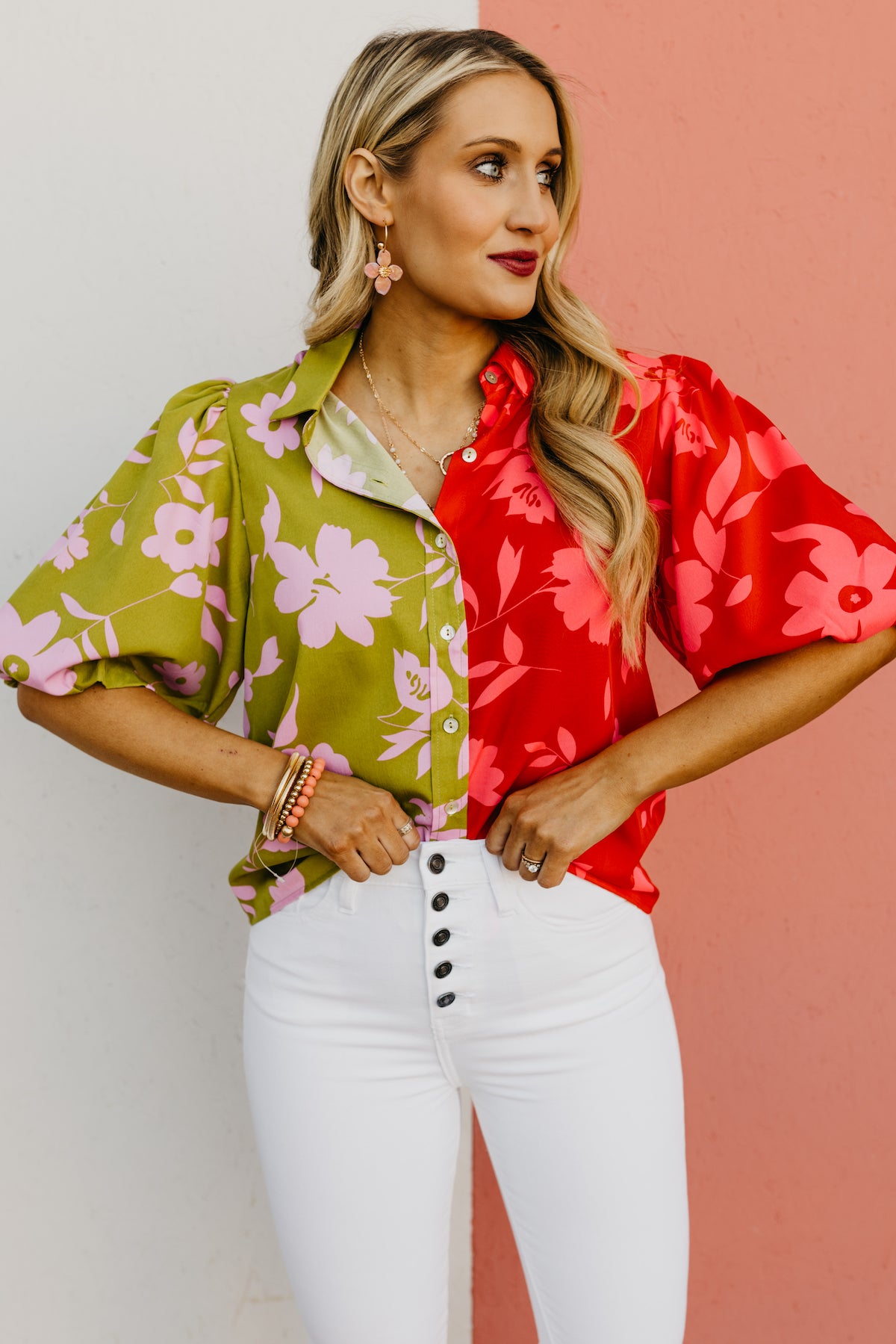 The Dawson Floral Puff Sleeve Shirt