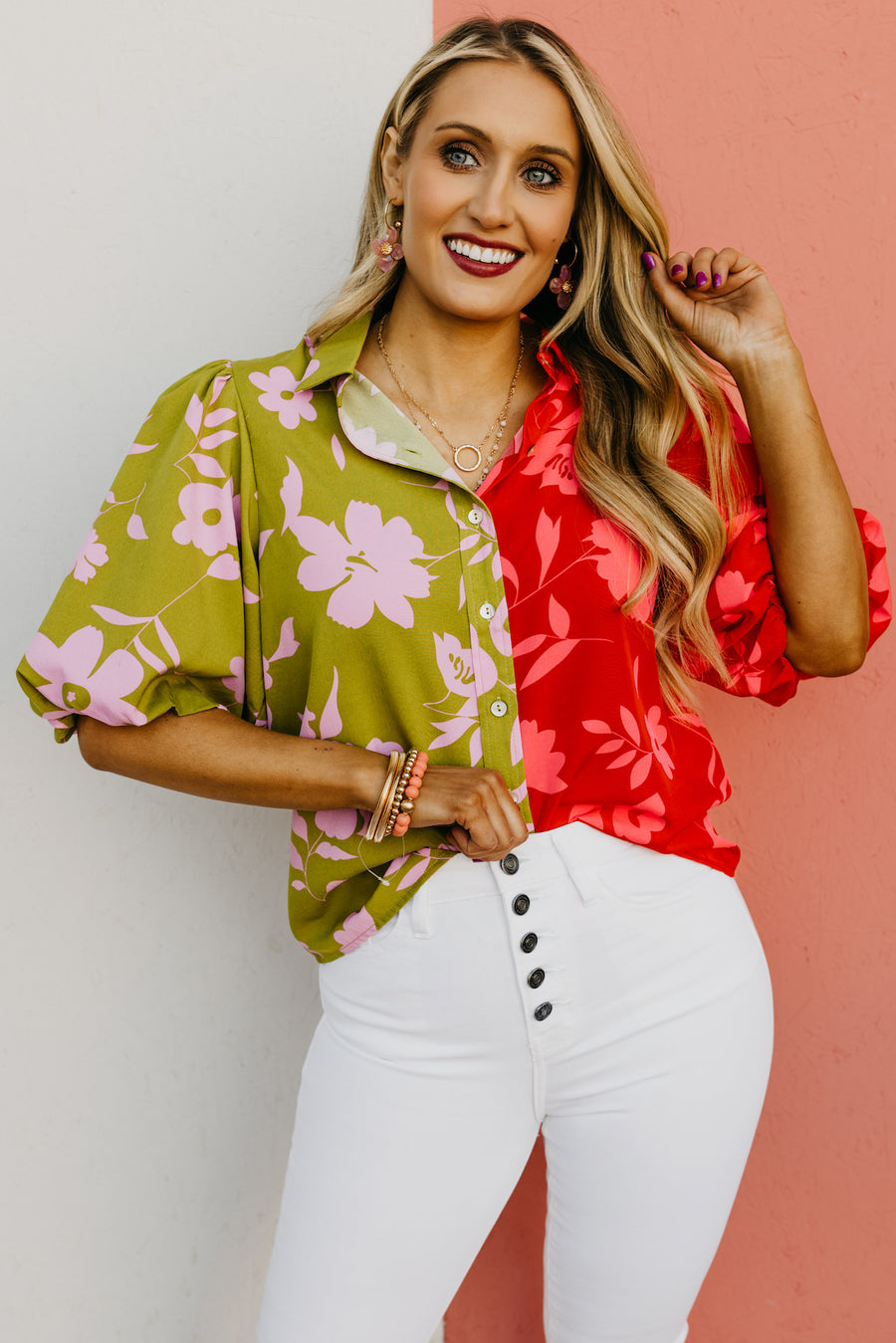 The Dawson Floral Puff Sleeve Shirt