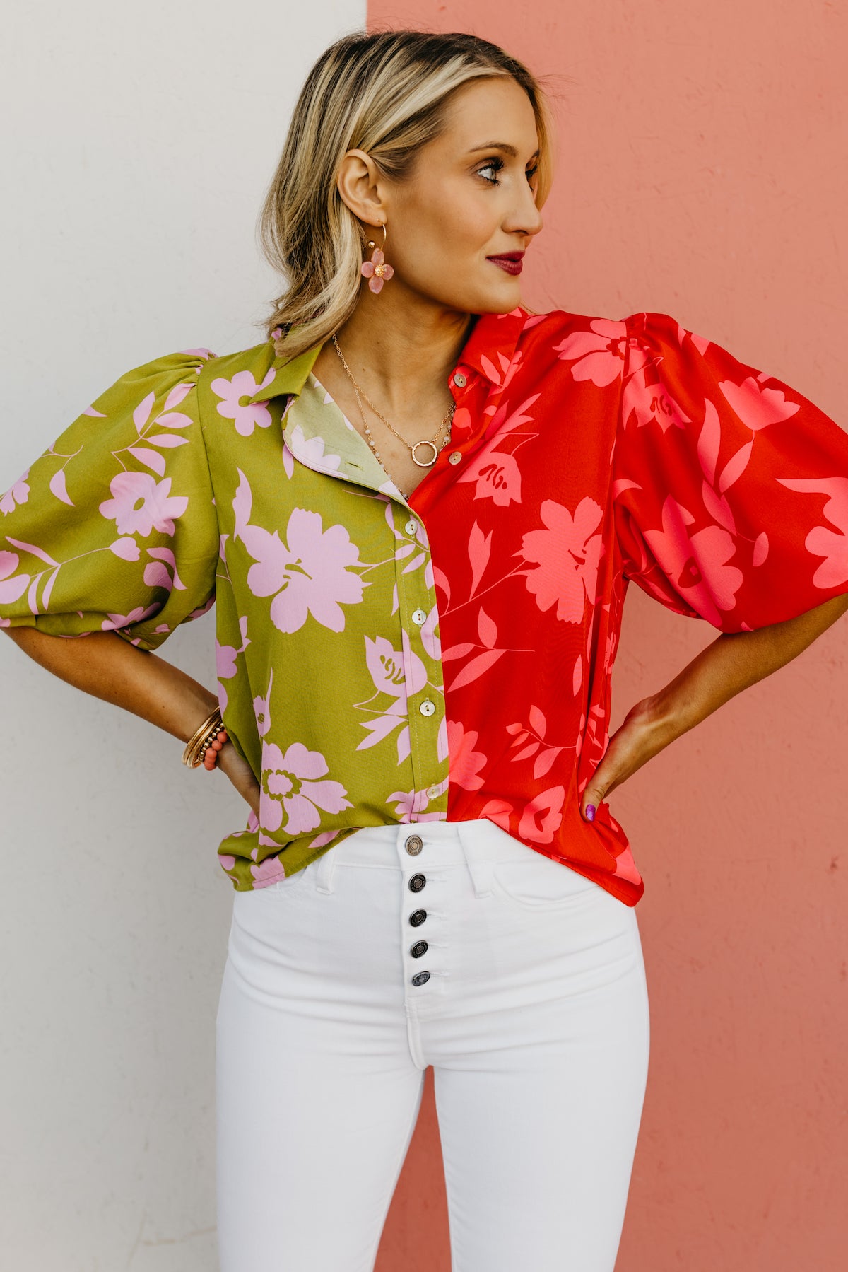 The Dawson Floral Puff Sleeve Shirt