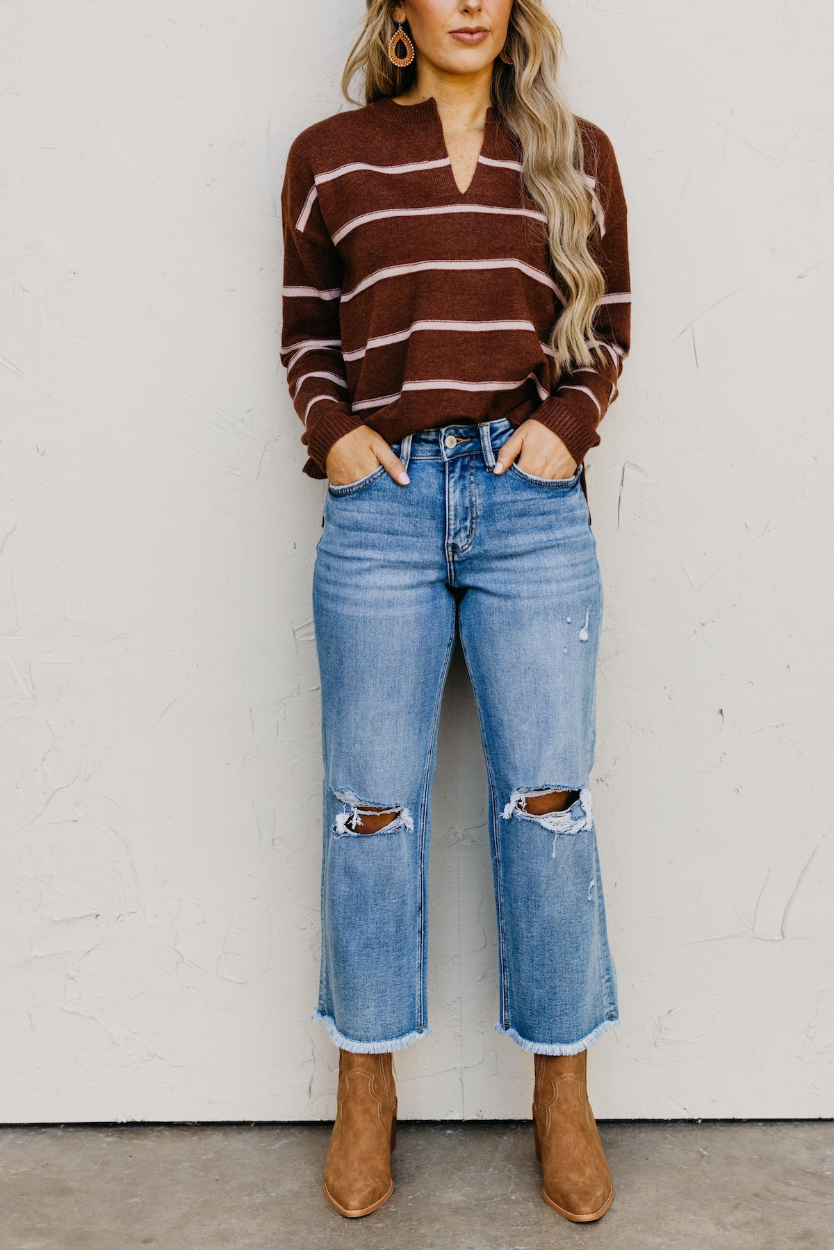 Lovervet Denim | The Bryan Distressed Crop Denim