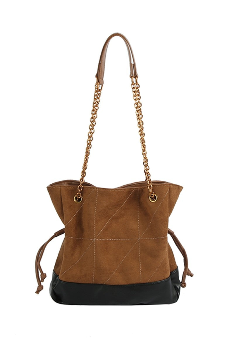 The Karla Suede Shoulder Bag