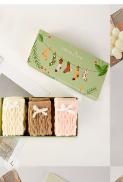 The Fuzzy Ribbon Socks Gift Box