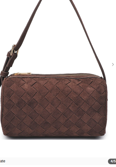 The Trina Woven Design Zipper HandBag
