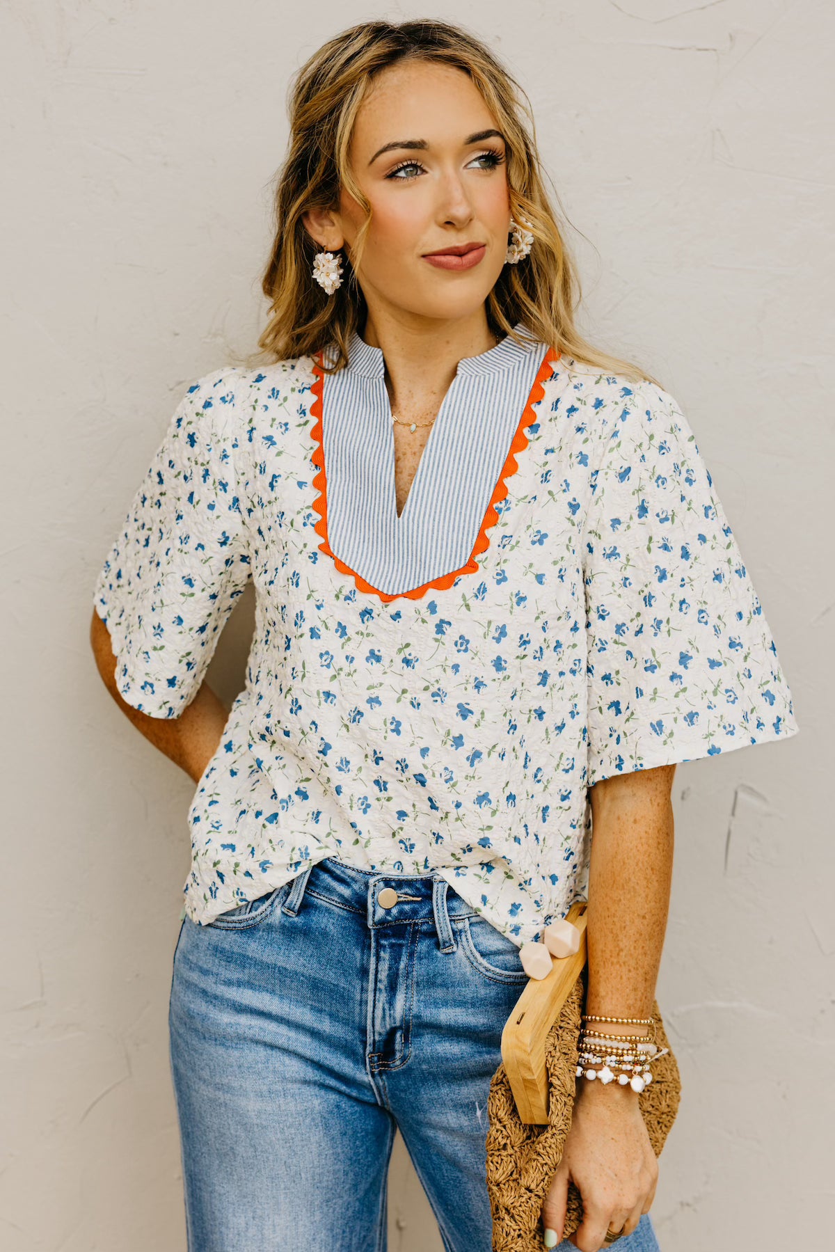The Curtis Floral Embroidered Top