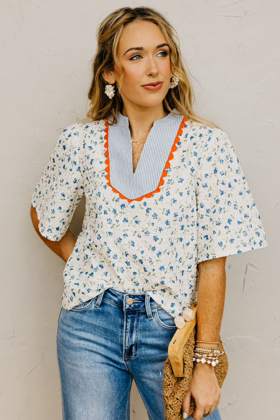 The Curtis Floral Embroidered Top