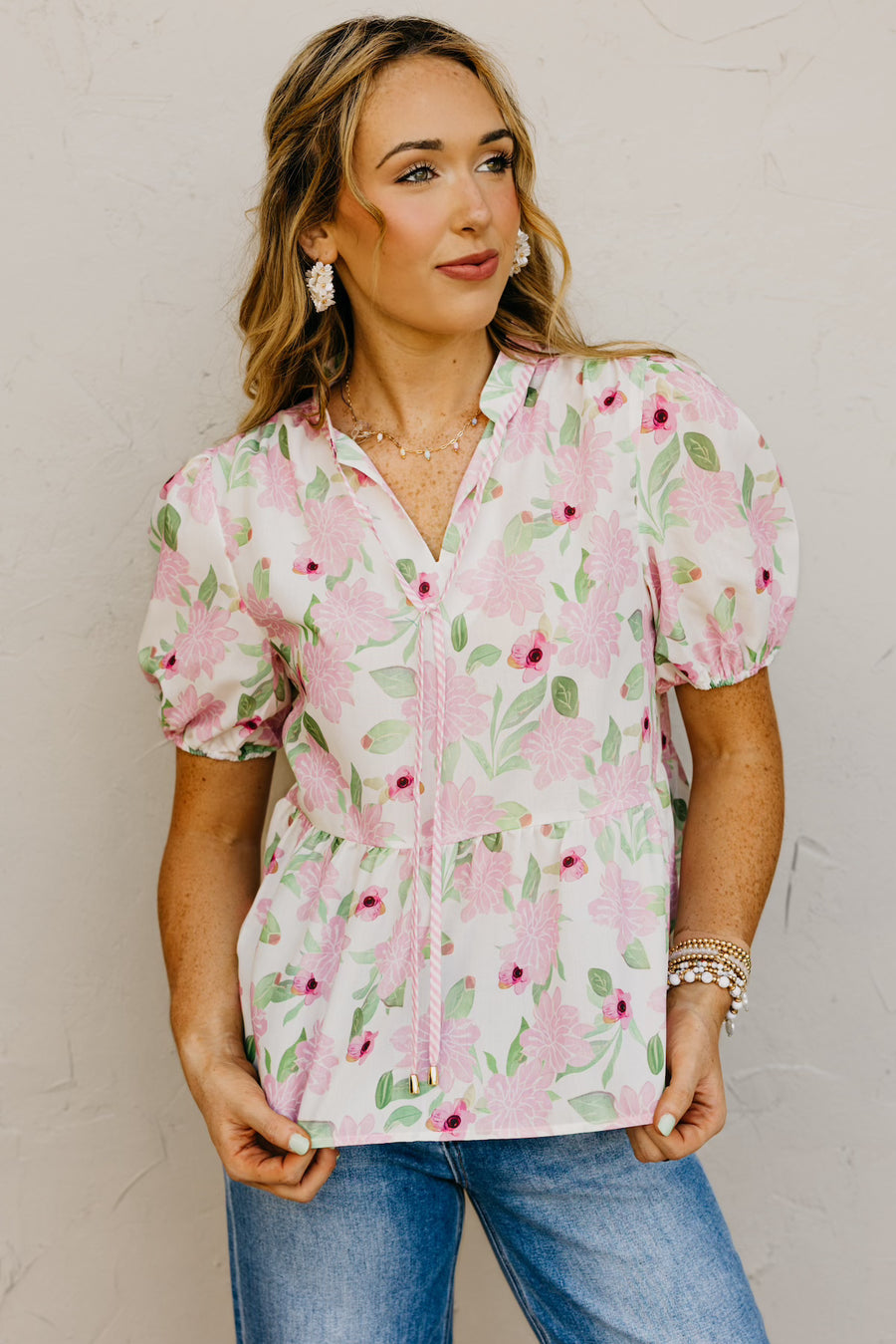 The Cassandra Floral Peplum Top