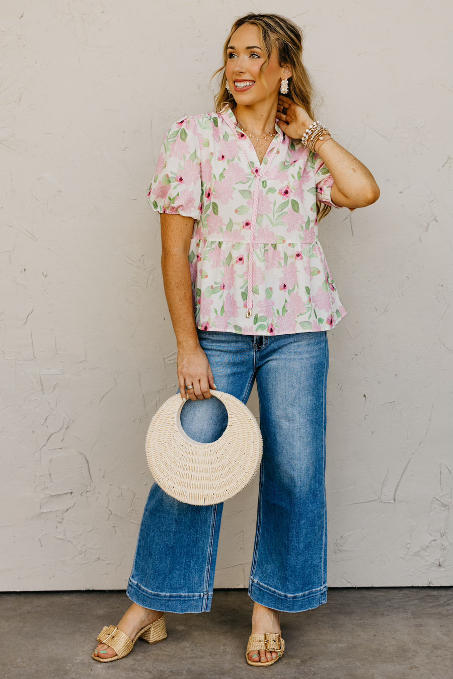 The Cassandra Floral Peplum Top