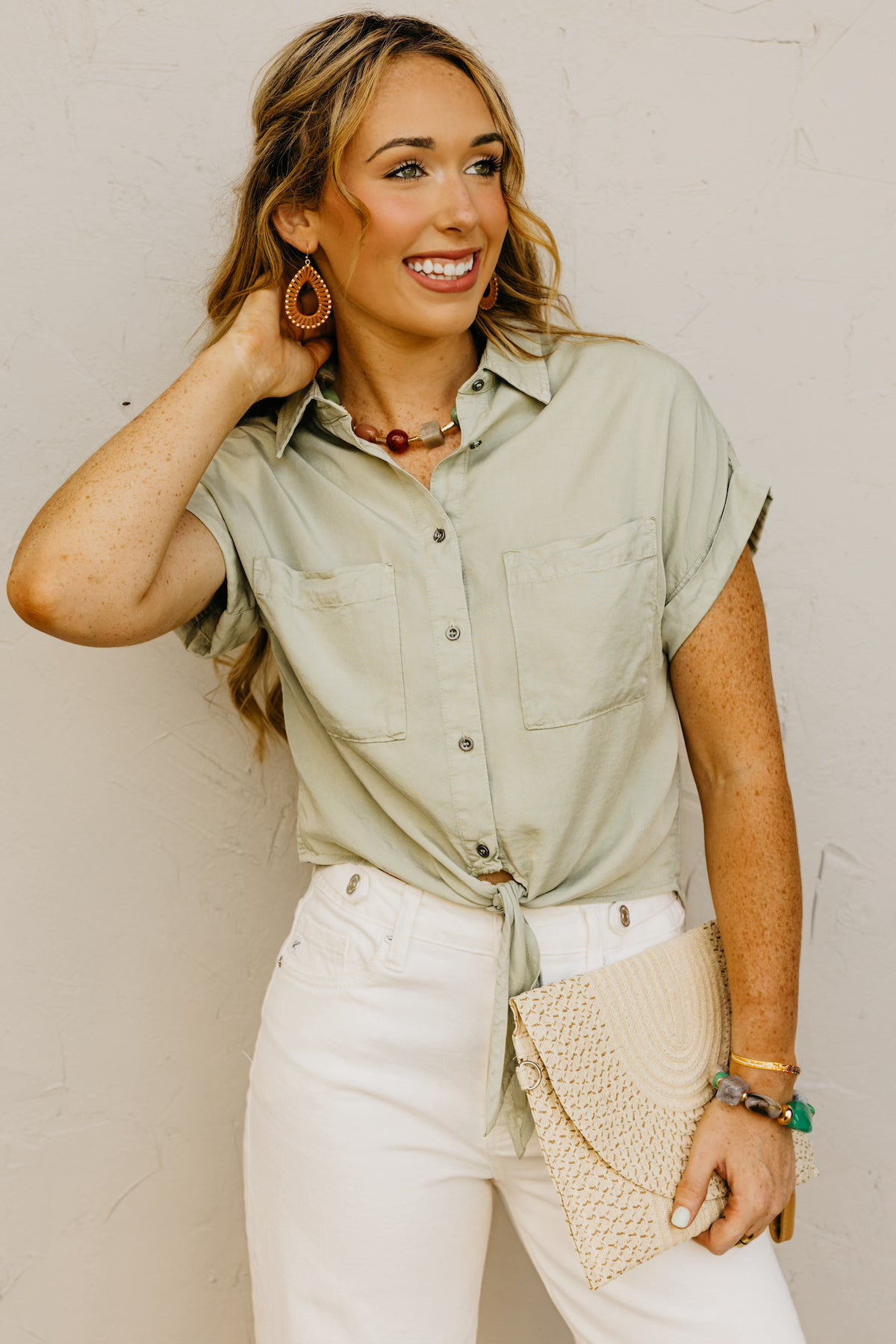 The Louise Button Down Chambray Shirt