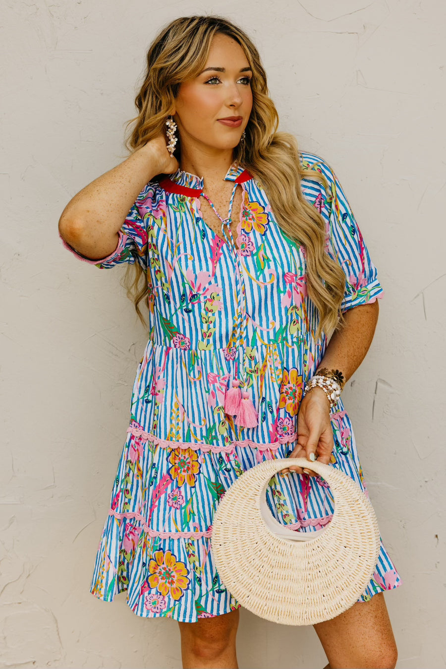 The Jazmine Floral Tiered Mini Dress