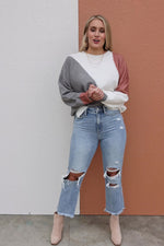 The Ayva Color Block Sweater