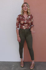 The Ramon Floral V Neck Top