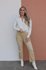 Vervet Denim | The Bella High Rise Crop Flare Jeans