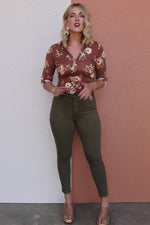 Kan Can Denim | High Rise Utility Ankle Skinny Jeans KC9305OL