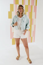 The Minnie Ribbed Spring Crop Jacket