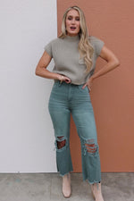 Vervet Denim | The Kaya 90's Vintage Crop Flare Jeans