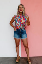The Eliana Flutter Sleeve Top - FINAL SALE