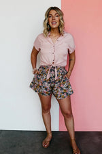 The Skye Floral Belted Balloon Shorts - FINAL SALE