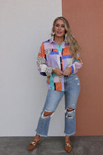The Penny Mix Print Button Up Shirt