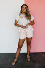 Kan Can Denim | High Rise Belted Shorts - KC6355PK - FINAL SALE