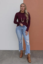 Lovervet By Vervet Denim | The Vada High Rise Crop Flare Jeans