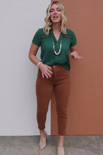 The Noor Eyelet Trim Top