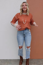 The Joselyn Reverse Seam Block Sweater