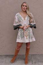 The Brooklyn Embroidered Mini Dress