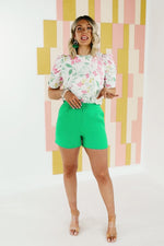 The Alana Double Button Shorts - FINAL SALE