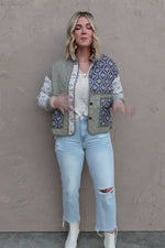 The Saul Paisley Print Quilted Jacket