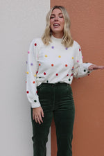 The Kase Gumdrop Pom Sweater